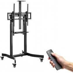 Gembird TVS-100T-01 Βάση Τηλεόρασης Δαπέδου Τροχήλατη 55"-100" έως 120kg