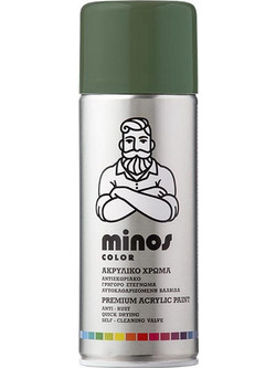 Minos Nik Σπρέι Βαφής Χάκι RAL 6011 400ml