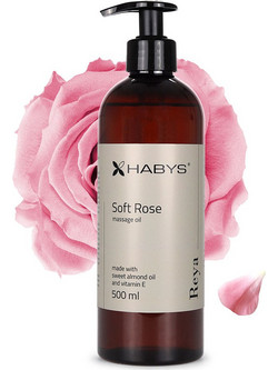 Habys Soft Rose Αμυγδαλέλαιο για Μασάζ 500ml