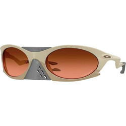 Oakley OO9437 02 Ανδρικά Γυαλιά Ηλίου Μάσκα Κοκάλινα Μπεζ με Καφέ Φακό