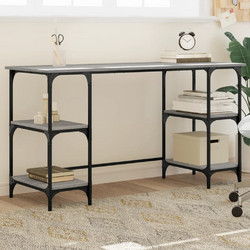 vidaXL Γραφείο Ξύλινο με Βιβλιοθήκη 140x50x75cm 845329