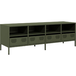 vidaXL Έπιπλο Τηλεόρασης Μεταλλικό Μ135xΠ39xΥ43.5cm 851332
