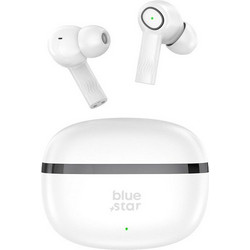 Blue Star AC20C Ακουστικά Bluetooth In Ear Ανθεκτικά στο Νερό White