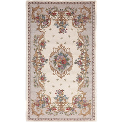 Royal Carpet Canvas Aubuson Χαλί Οβάλ Βαμβακερό 75x150cm 229 Βειγε Μθλτι
