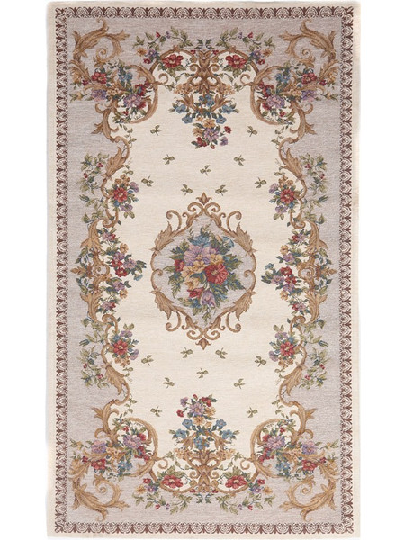 Royal Carpet Canvas Aubuson Χαλί Οβάλ Βαμβακερό 75x150cm 229 Βειγε Μθλτι