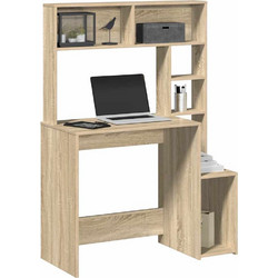 vidaXL Γραφείο Ξύλινο με Βιβλιοθήκη 100x45x140cm 860438