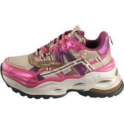 Buffalo Triplet Hollow Γυναικεία Sneakers Chunky Φούξια Μπεζ 1636300