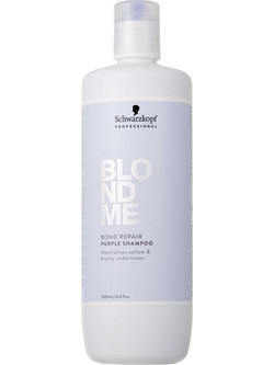 Schwarzkopf Blondme Bond Repair Purple Σαμπουάν για Προστασία Χρώματος & Επανόρθωση για Βαμμένα Μαλλιά 1lt