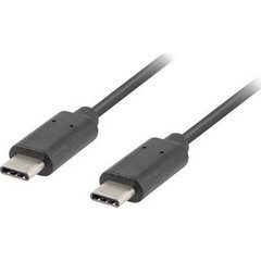 Lanberg USB-C to USB-C 1m Black CA-CMCM-10CU-0010-BK