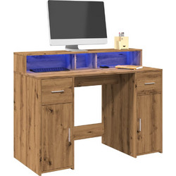 vidaXL Γραφείο Ξύλινο με Βιβλιοθήκη 120x55x91cm 3309419