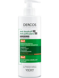 Vichy Dercos Anti-Dandruff DS 2in1 Σαμπουάν & Conditioner κατά της Ξηροδερμίας & της Πιτυρίδας 390ml