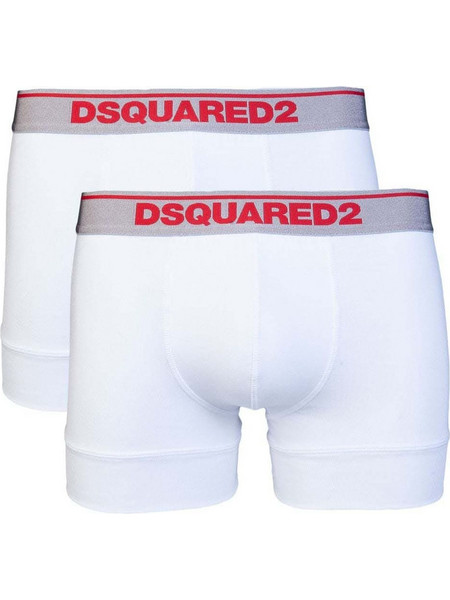 Dsquared2 Ανδρικά Μποξεράκια Σετ 2Pack Λευκά DCXF50050-100-WHITE