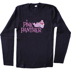 Lord Pink Panther Βαμβακερό Μακρυμάνικο Γυναικείο Φανελάκι Μαύρο 8516