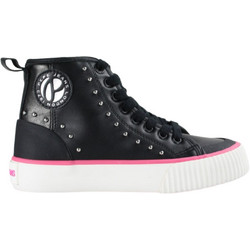 Pepe Jeans Παιδικά Sneakers Μποτάκια Μαύρα Φούξια Λευκά PGS30610-999