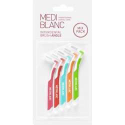 Mediblanc Angle Μεσοδόντια Βουρτσάκια Πολύχρωμα 6τμχ