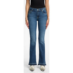 7 For All Mankind Ψηλόμεσο Γυναικείο Τζιν Παντελόνι Bootcut Εφαρμογή Καμπάνα Μπλε JSBTA910BY