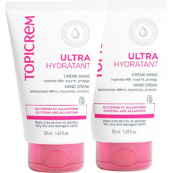 Topicrem Ultra Moisturizing Ενυδατική Κρέμα Χεριών 2x50ml