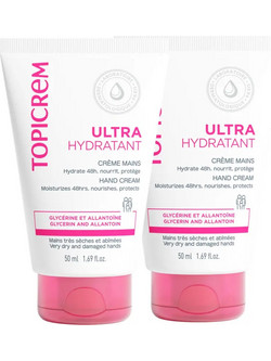 Topicrem Ultra Moisturizing Ενυδατική Κρέμα Χεριών 2x50ml