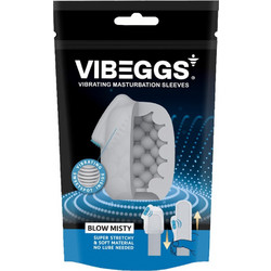 Vibeggs Blow Misty Masturbation Pocket Sleeve Αυνανιστήρι White