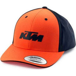 KTM Ανδρικό Καπέλο Jockey Snapback Υφασμάτινο Πορτοκαλί Μαύρο 3PW240032000