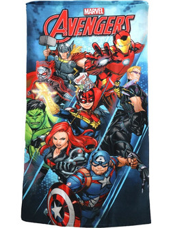 Marvel Avengers Heroes Παιδική Πετσέτα Θαλάσσης Microfiber 70x137cm