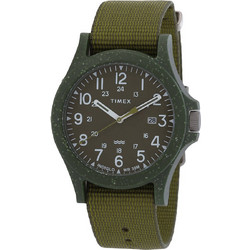Timex Reclaim Ocean Ανδρικό Ρολόι με Λαδί Υφασμάτινο Λουράκι TW2V96000