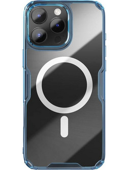 Nillkin Nature TPU Pro Magnetic Back Cover Transparent/Blue (iPhone 16 pro)