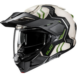 HJC i80 Velly Beige Grey Green Κράνος Μηχανής Flip-Up 1600gr