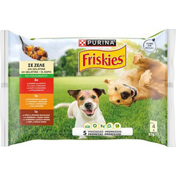 Purina Friskies Adult with Beef, Lamb & Chicken in Gravy 4x85gr