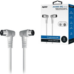 NOD Καλώδιο Κεραίας Coax Male to Coax Female 3m White 141-0277