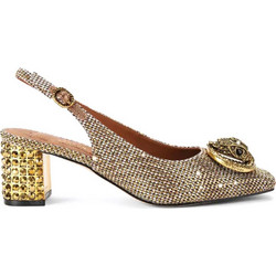 Kurt Geiger Γόβες Slingback με Λεπτό Χαμηλό Τακούνι & Στρας Χρυσές 3415040609-40