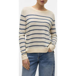Vero Moda Γυναικεία Πλεκτή Μπλούζα Μπεζ Navy Μπλε 10282354