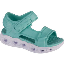 Skechers Παιδικά Πέδιλα για Κορίτσι με Φωτάκια Πράσινο Mint 308045N-MNT