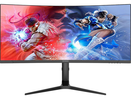 Turbo-X Nemesis 3403WQX Ultrawide VA HDR Curved Gaming Monitor 34" 3440x1440 QHD 180Hz 1ms