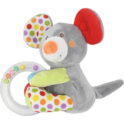 Lorelli Mouse Υφασμάτινη Κουδουνίστρα για Νεογέννητα