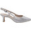 Caprice Ανατομικές Γόβες Slingback Δερμάτινες με Λεπτό Ψηλό Τακούνι Ασημί 9-29601-44-941