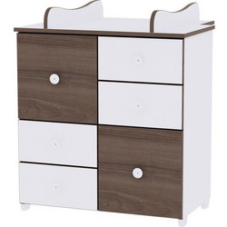 Lorelli Cupboard Βρεφική Συρταριέρα - Αλλαξιέρα Λευκή Καφέ 83x71x96cm 10170110026A