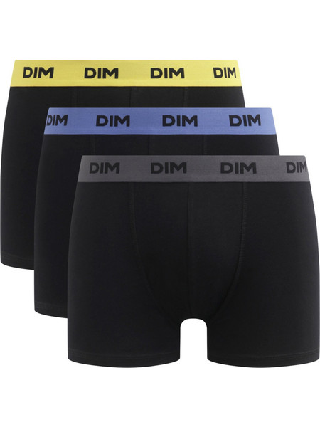 Dim Ανδρικά Μποξεράκια Σετ 3Pack Μαύρα D005D YBA
