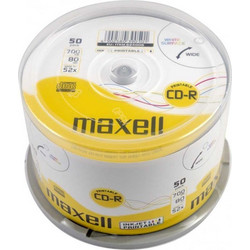 Maxell 624006 Εγγράψιμα CD-R 52x 700MB Cake Box 50τμχ