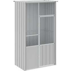 vidaXL Κλουβί Πτηνών Γκρι 115x78x200cm 172343