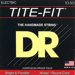 DR Strings Tite-Fit Medium Heavy Σετ 6 Χορδές Ηλεκτρικής Κιθάρας Nickel Plated Steel 10-50" Mixed Tension
