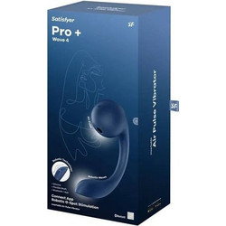 Satisfyer Pro+ Wave 4 Κλειτοριδικός Δονητής για Ζευγάρια με App Control Μπλε