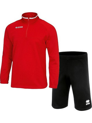 Errea Sport Mansel & Core Ανδρικό Σετ Φόρμας Κόκκινο Μαύρο FG0K0Z00020