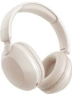 Ezra BW84 Ασύρματα Bluetooth Ακουστικά Over Ear Μπεζ