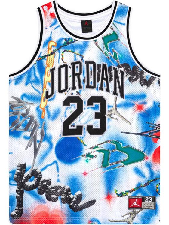 Jordan 23 All Over Print Παιδικό T-Shirt Αμάνικο Μπλε Γαλάζιο 95C655-BB6