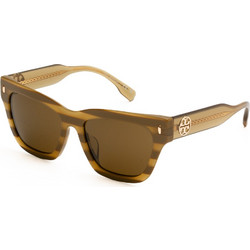 Tory Burch TB318073 5417 Γυναικεία Γυαλιά Ηλίου Τετράγωνα Κοκάλινα Καφέ με Καφέ Φακό