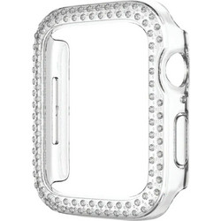 Sonique Luxury Diamond Πλαστική Θήκη για Apple Watch 7 / 8 / 9 45mm Διαφανής