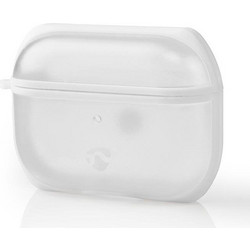 Nedis Θήκη Σιλικόνης για Apple AirPods Pro 1 Λευκή Διαφανής