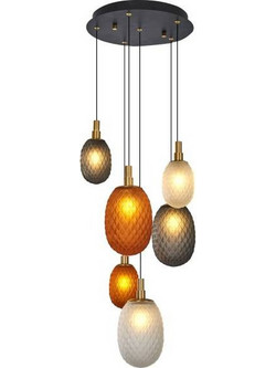 Arapidis Lighting Ε Κρεμαστό Φωτιστικό Οροφής Πολύφωτο 635-6R