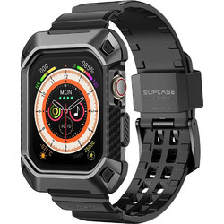 Supcase Unicorn Beetle Pro Πλαστική Θήκη με Λουράκι για Apple Watch 10 46mm Μαύρη